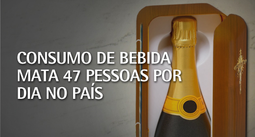 Consumo de bebida mata 47 pessoas por dia no país