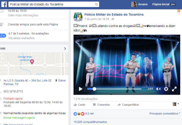 Vídeo de campanha contra as drogas com PMs dançando vira hit na web